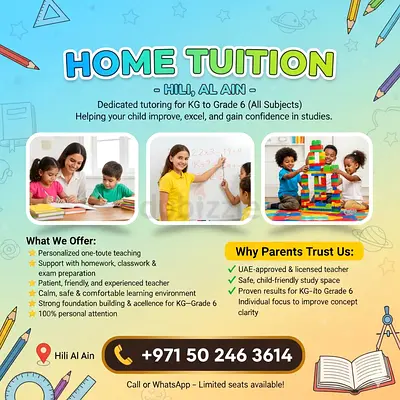 HOME TUITION – Hili, Al Ain –UAE