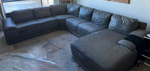Gray U Shape Sofa from Home Centre