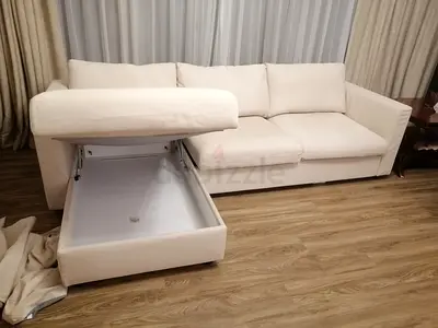 Stylish and Spacious Sleeper Sofa with Storage