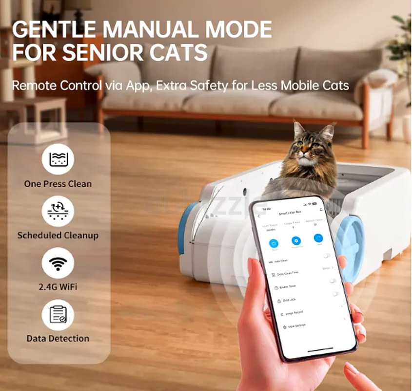 Automatic Self-Cleaning Cat Litter Tray with Smart Features65073399657090111