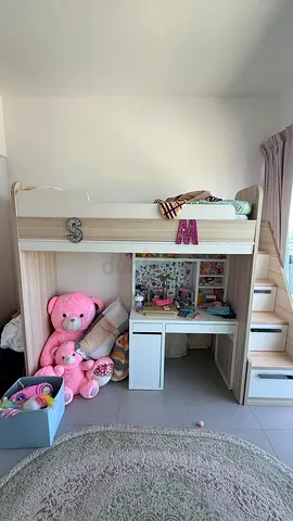 Stylish Loft Bed with Play Area and Storage