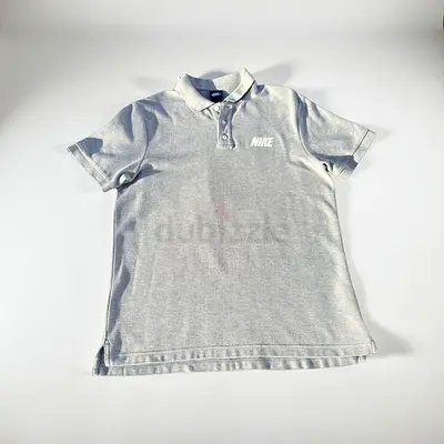 Authentic Nike Pique Polo - Heather Grey | Size L (Fits XL)