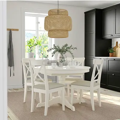 Extendable round table 110/155 cm