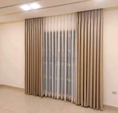 Elegant Dual Layered Curtains for a Modern Home