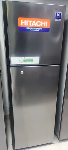 Hitachi two door fridge freezer inverter technology latest model 55cm width 160cm height