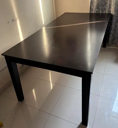 Sturdy Black Dining Table