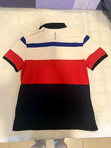 Stylish RLX Polo Shirt in Red, White, and Blue