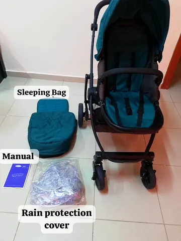 Gently Used Pram Stroller with Accessories