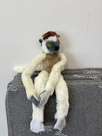 Wild Republic Sifaka lemur plush stuffed animal.