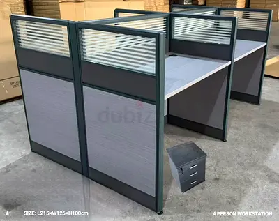4 Person Workstation Office Desk in Great Condition