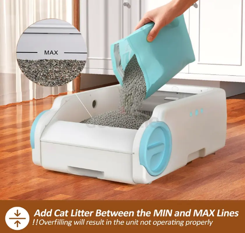Automatic Self-Cleaning Cat Litter Tray with Smart Features65073399657090113