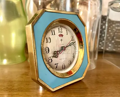 Vintage Octagonal Desk Clock