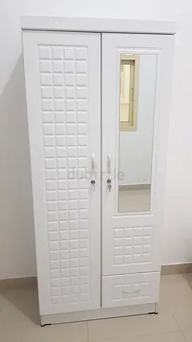 White beautiful Wardrobe with Mirror door