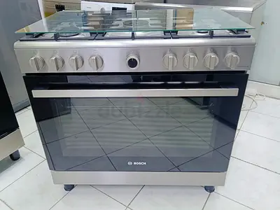 Bosch Brand Latest New Model Full Gas Cooker Range Size 90 X 60 cm , Oven with fan