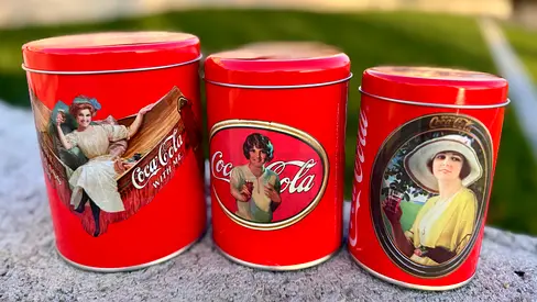 Vintage Coca-Cola Decorative Cans