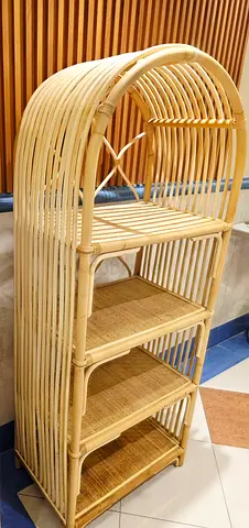 Elegant Bamboo Shelf Unit. Brandnew. Unused. Worth Over AED 2K. Selling: AED 1,300. Free Delivery.