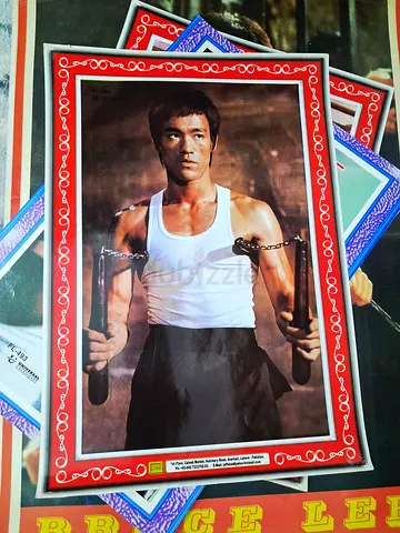 Vintage Bruce Lee Original paper Poster large size and mid sizes