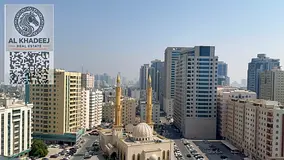 Two-bedroom apartment for sale in Ajman One Tower, with city and park views, close to Ajman Corniche