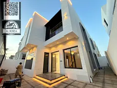 🏡 For sale: A new villa in Al Yasmin, Ajman, two floors + roof, 5 master bedrooms + majlis + hall