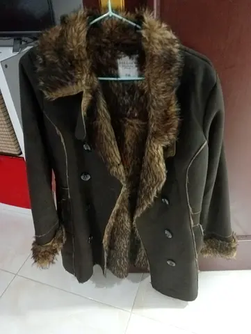 Cozy Brown Fur-Lined Winter Jacket