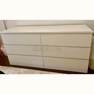 Sleek Modern White Dresser for Sale