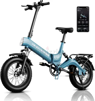 WINDHORSE 350 WATTS Foldable Electric Bike for Adults with 1 year warranty