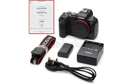 Used Canon R6 Mirrorless Camera Body with Box