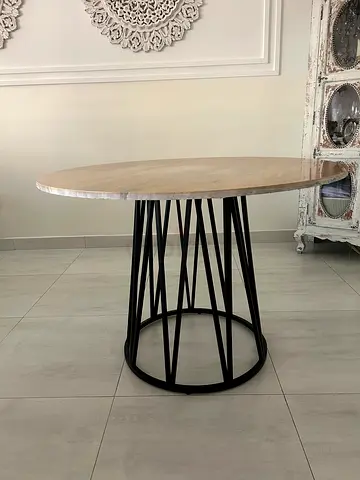Stylish Round Dining Table with Modern Base- The One