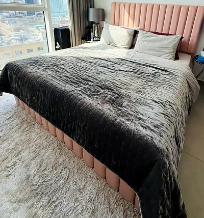 Bed with mattress  storage