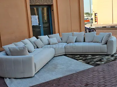 Pan Emirates Corner Sofa Beige perfect Condition