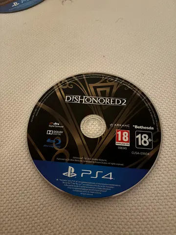 Dishonored 2 - PS4 Game Disc