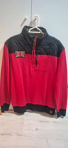 Polo Ralph Lauren Red and Black Zip-Up Jacket