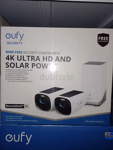 Eufy Security battery solar Camera   8MP 2cameras 4K with homebase S380 8xzoom