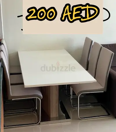 For Sale: 6- Seater Dining Table (including Chairs)
