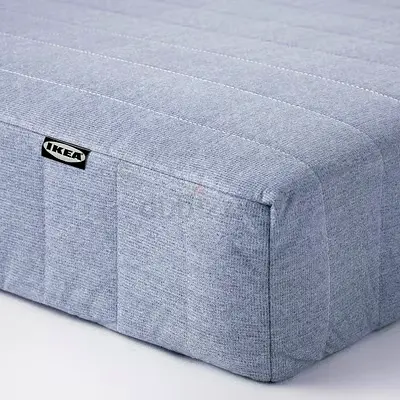 VADSÖ Sprung mattress, extra firm/light blue