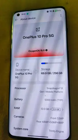 One plus 10 pro 12gb 256 gb