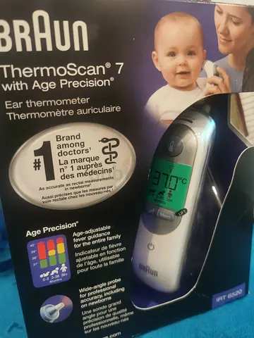 Braun ThermoScan 7 Ear Thermometer for Accurate Fever Readings