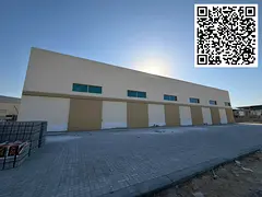 Warehouses for annual rent in Ajman Al Jurf Industrial Area Each warehouse is 2940 sq ft including m