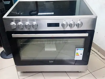 Beko Brand Latest New Model Electric Ceramic 5 Hobs Ceramic Cooker Range Size 90 X 60cm