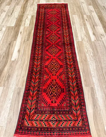 Handwoven khal Mohammadi handmade Runner Rug - Rich Colors and Intricate Patterns