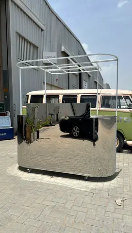 Brand New Stainless Steel Coffee Cart – Perfect for Events