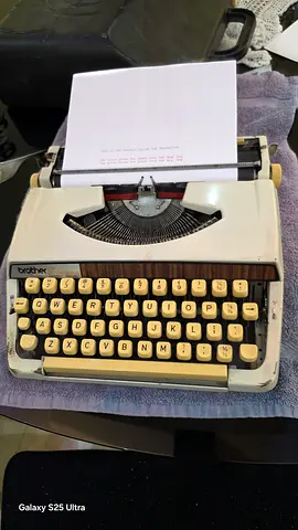 Vintage English Typewriter works with new Ink  delivery