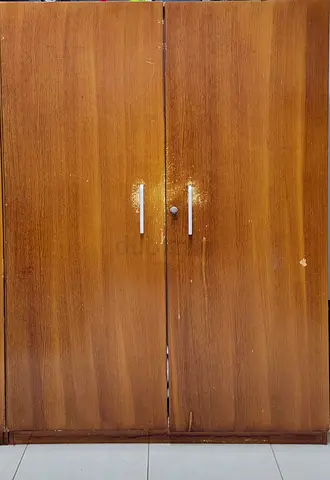 Sturdy Wooden Wardrobe with Double Doors