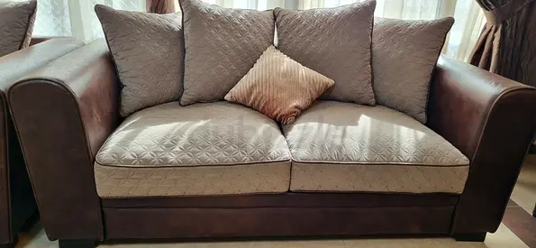 7-Seater Sofa, 3+2+2 with Cushions, in very good condition with no damages. Serious buyers only.