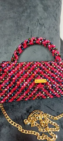 Stylish Beaded Evening Handbag