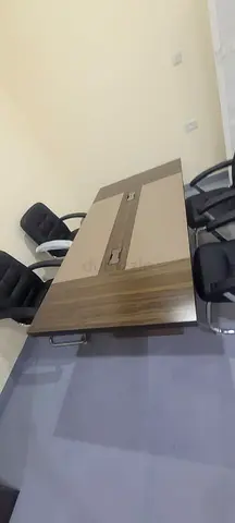 Modern Conference Table with Ergonomic Chairs