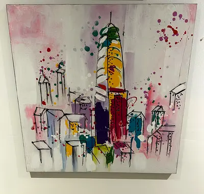 Large Vibrant colorful wall Art