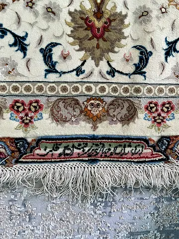 Persian Silk/Wool handwoven carpet from Tabriz