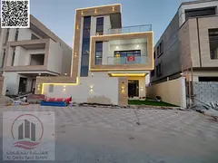 Ultra deluxe villa for rent in the best location in Al Yasmin, 6 master bedrooms, separate majlis, l