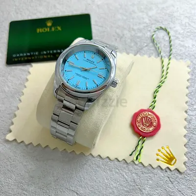 Authentic** Rolex Watch with Stunning Blue Dial